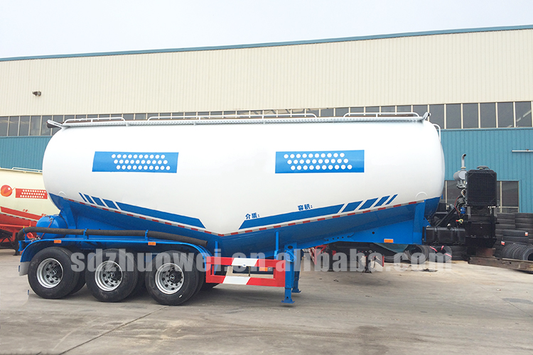 Factory 3axle 40CBM Bulk Tanker Cement Silo Transport Trailer