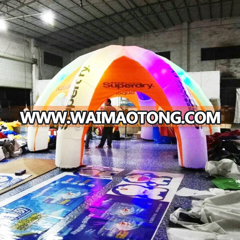 led light spider tent inflatable trade show spider tent with 6 legs or for party BG-A0700-7