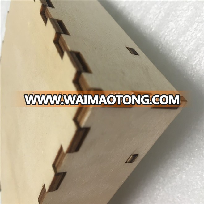 Plain Unfinished Plywood Packaging Box Gift with Lid for Jewelry Bangle