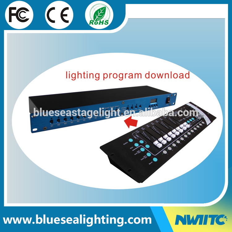 RS232 and RS485 12 chase and scene dmx512 smart lighting controller