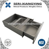 NSF Approval Popular Design 2 Tiers Stainless Steel Equipment Stand with Backsplash for Commercial Kitchen or Restaurant