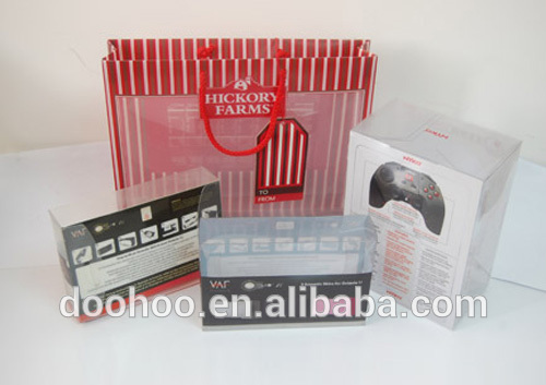 PET plastic folding packaging boxes for cosmetic products