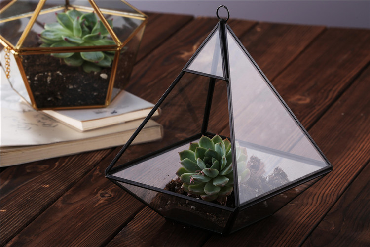 Wholesale Rectangle Shape Glass Geometric Terrarium