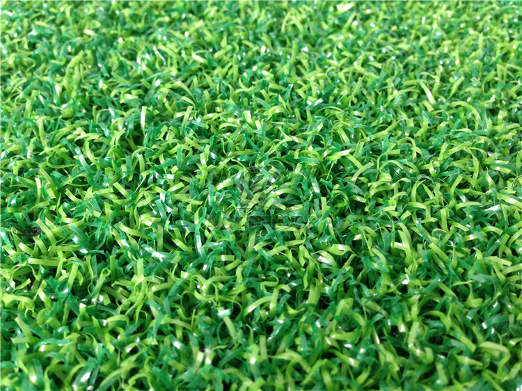 C24 Two Color 15mm Curl Golf Gateball Artificial Grass Turf