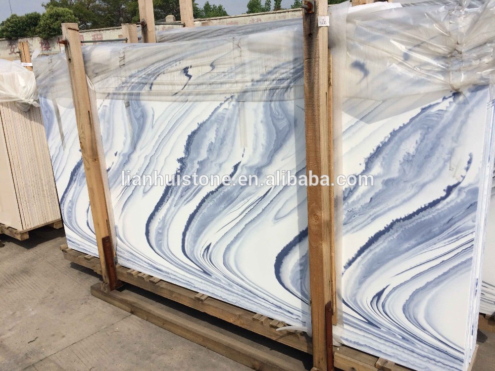 Blue wave Nano glass artificial stone