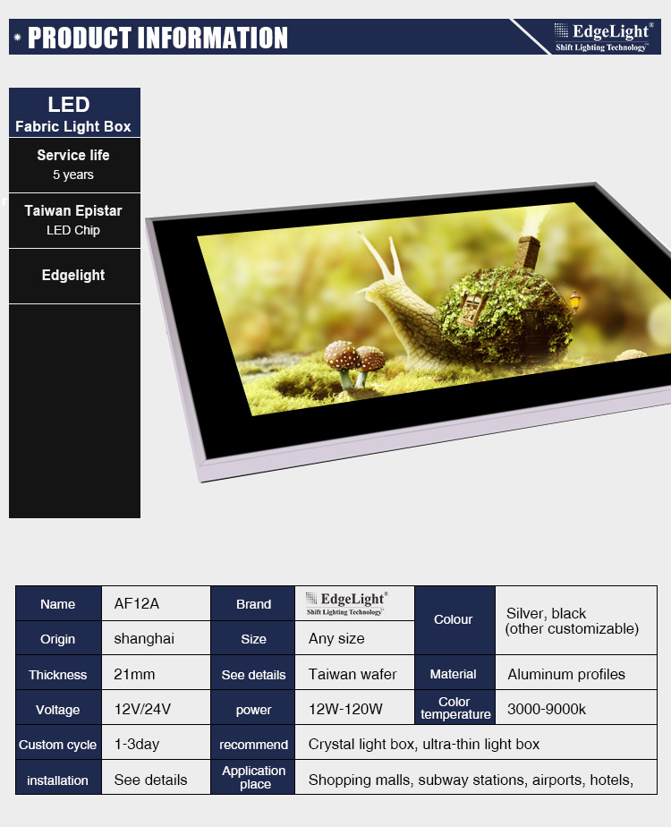 subway bus shelter frame  photography advertising led light box