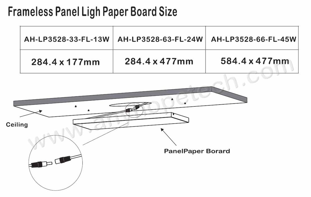 Cheap price embedded 60 30cm 24 wtt dc24v flexible led panel film