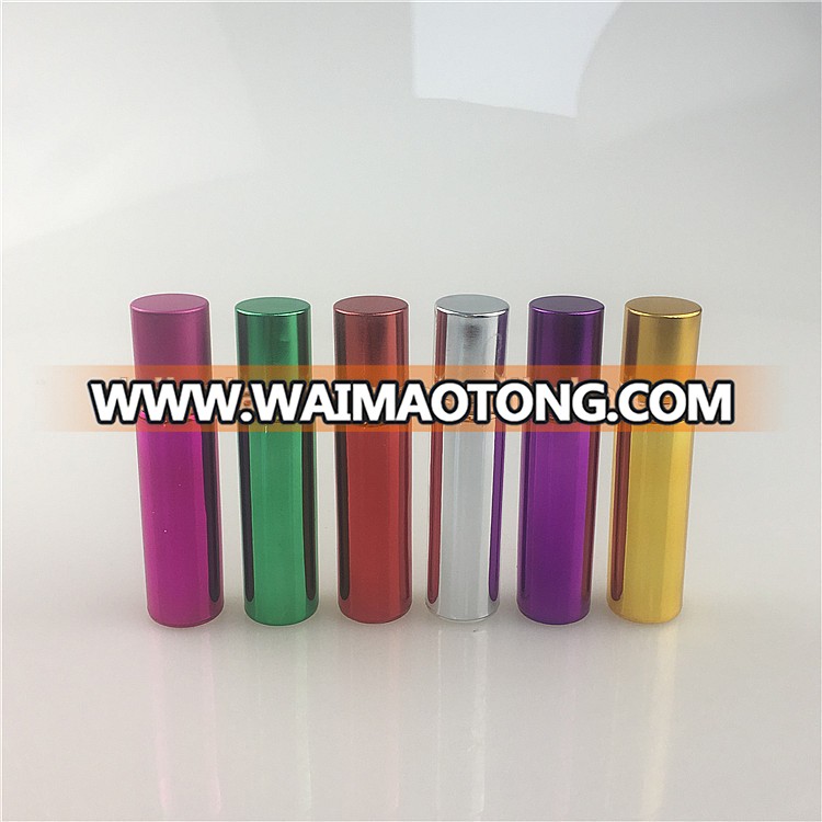 electroplate Color Glass Essential Oils Roller Bottle With stainless steel metal roller ball