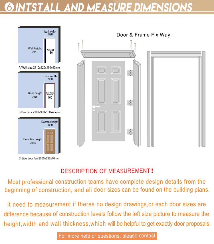 Luxury Carving Solid Wood House Front Main Safety Entrance Single Door Design