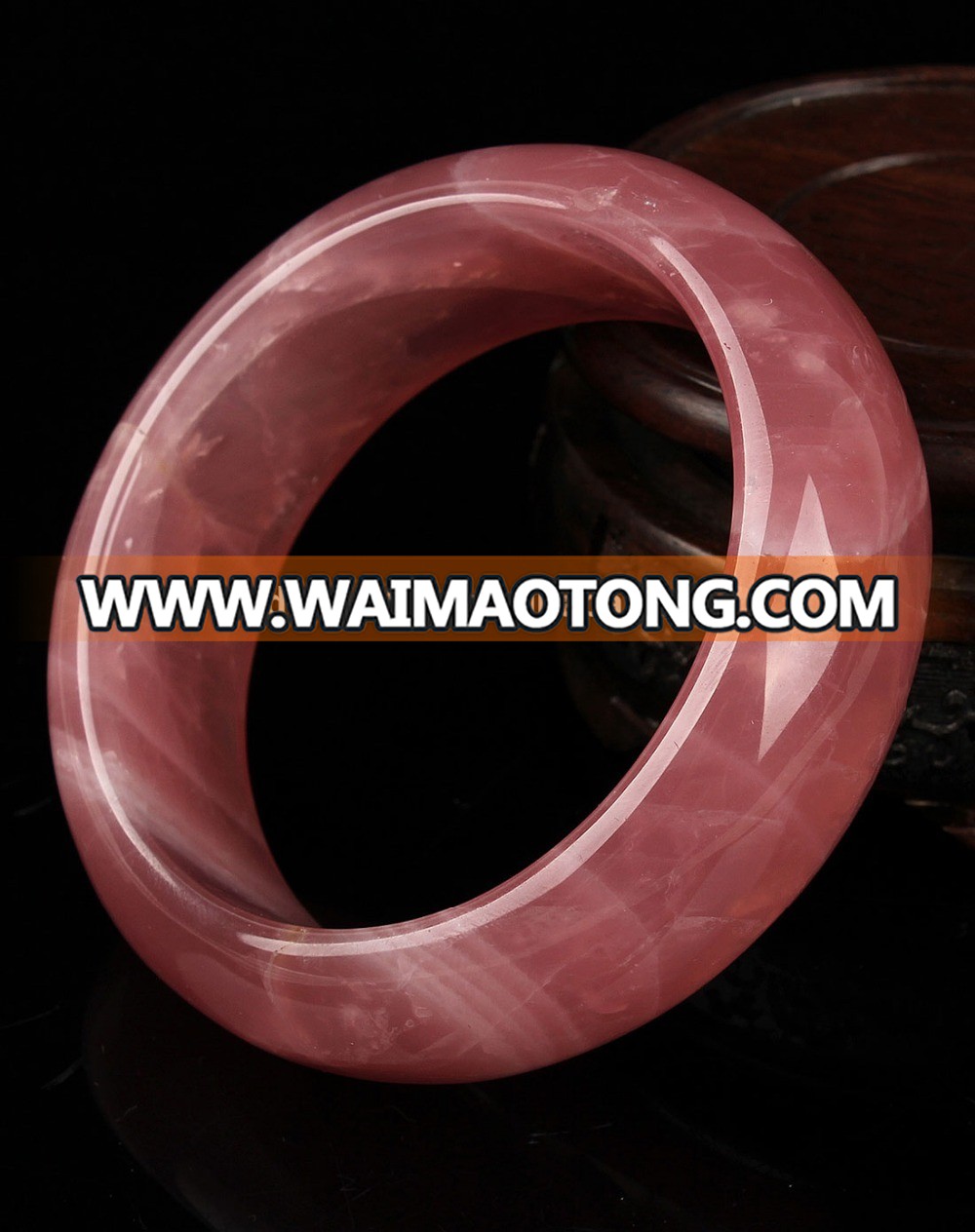 beautiful high quality rose quartz crystal bangles with promotional prices