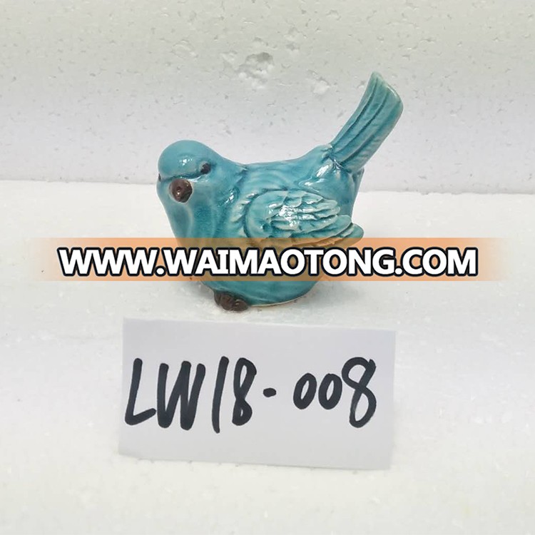 cute colorful glazed ceramic birds for decoration