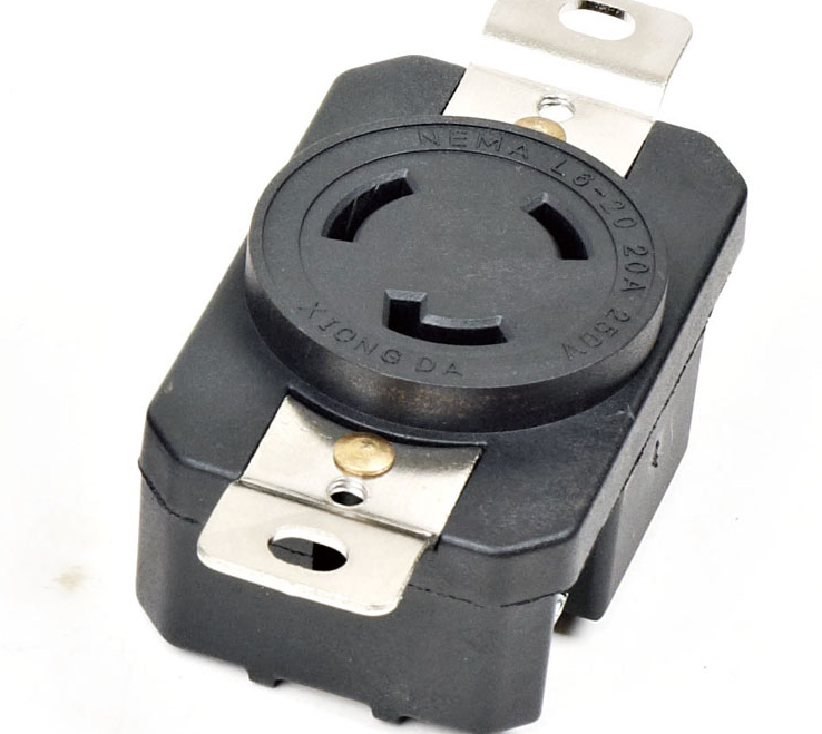 Nema L6-20 receptacle 20A 250v 2 pole 3 wire locking receptacle industrial grade sales5(@)linsky.cn