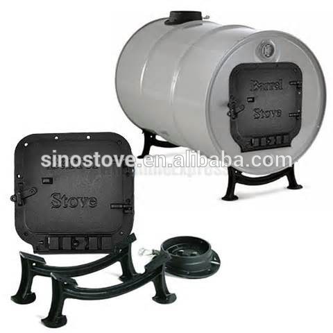 cast iron barrel stove kit/ stove accessories