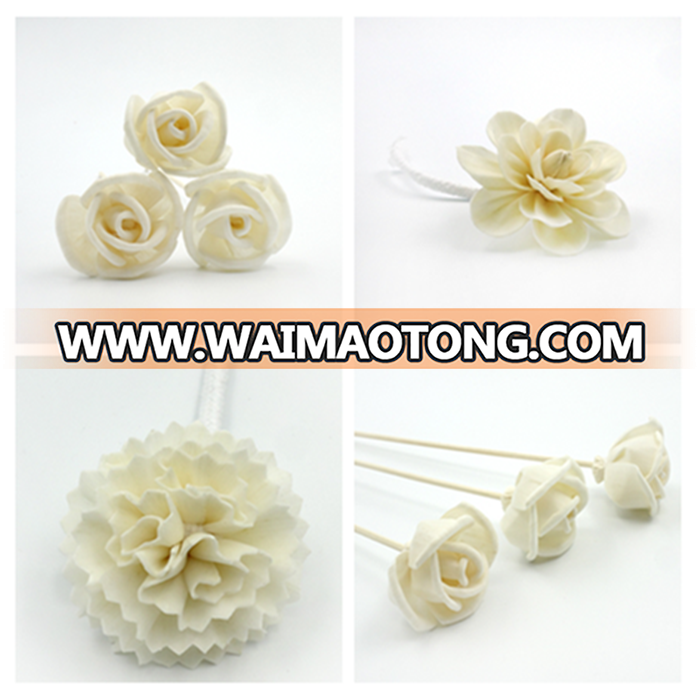 Fashion customize handmade nature sola wood flower for reed diffuser