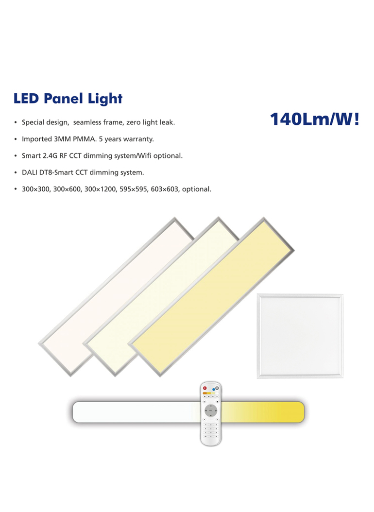 office lighting 595*595mm size aluminum 40W dimmable led light panel