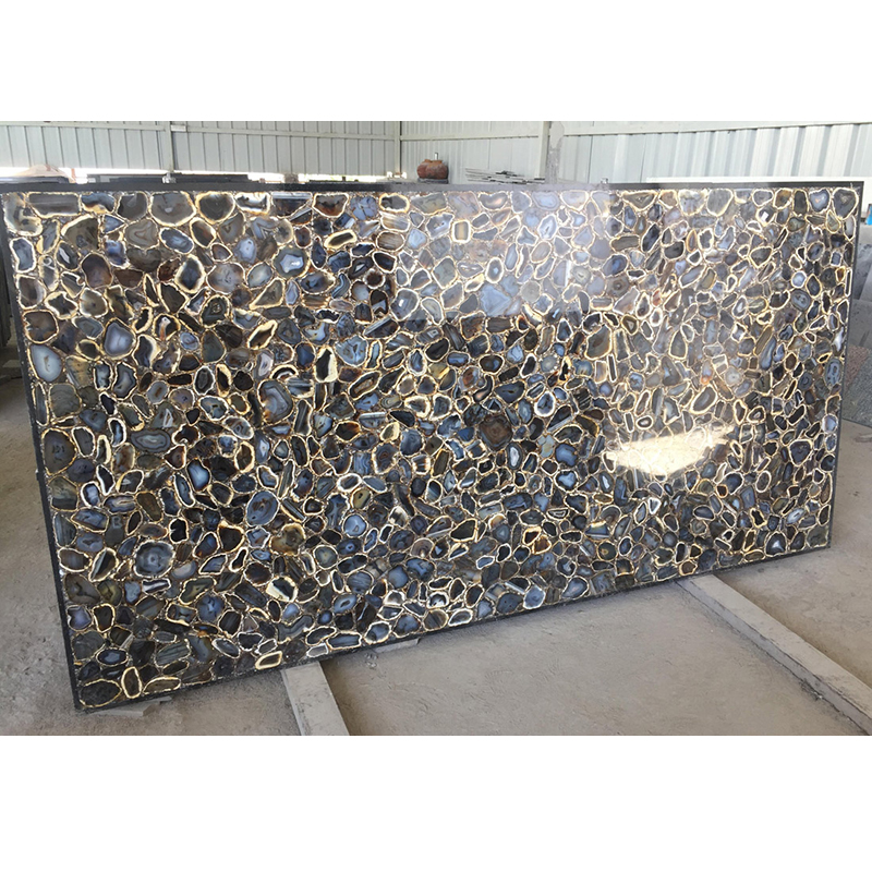 Crystal Agate Slab For Countertops