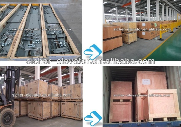 SRH CE tested EN81 hydraulic freight or cargo lift elevator