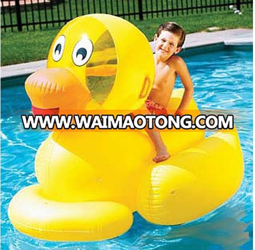 Large Inflatable Pool Ride on Giant Yellow Duck Float