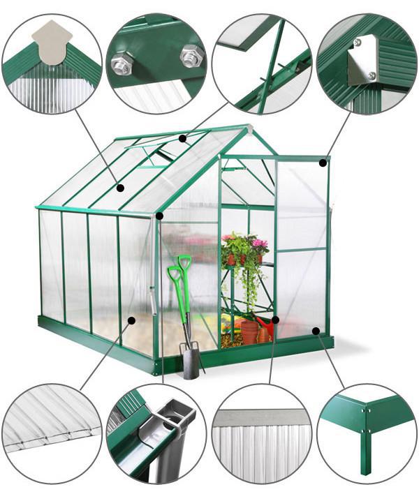 99% glazing polycarbonate greenhouse building plastic panels