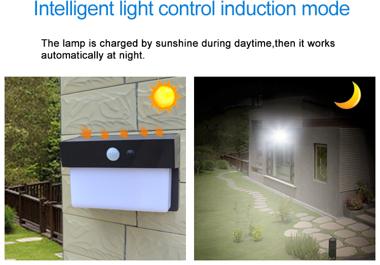 Solar motion sensor lamp solar light outdoor garden outdoor wall light