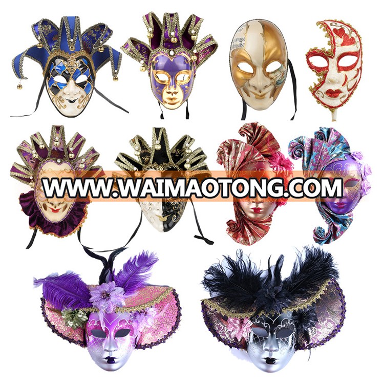 PoeticExst Hand-Painted Cat Face Wholesale Carnival  Masquerade Mask Mardi Gras Masquerade Carnival Party Favor