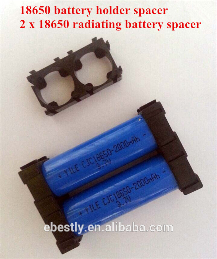 Sell the 18650 black plastic battery spacers 3x for assembling packs 18650 battery holder spacer & 26650 battery holder spacer