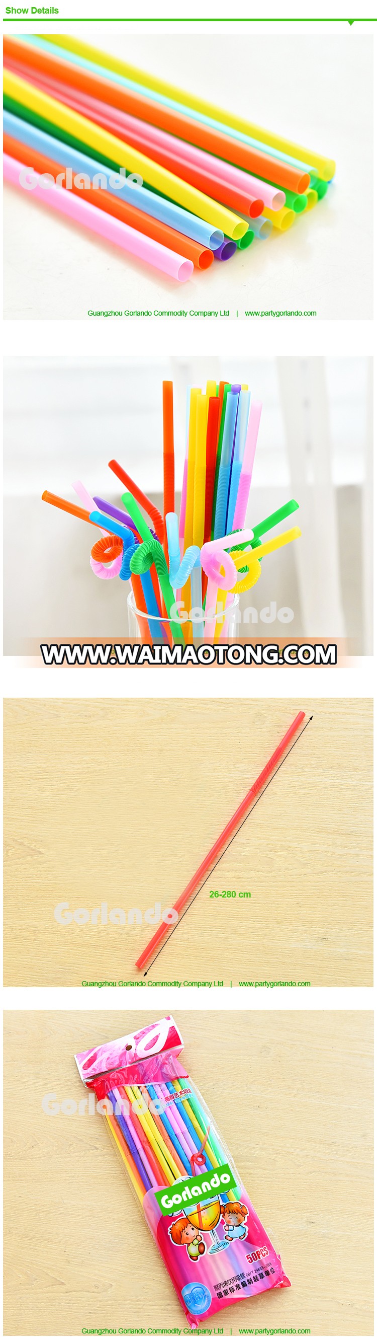 Striped Colored Hot-Sell Plastic Drinking Straw