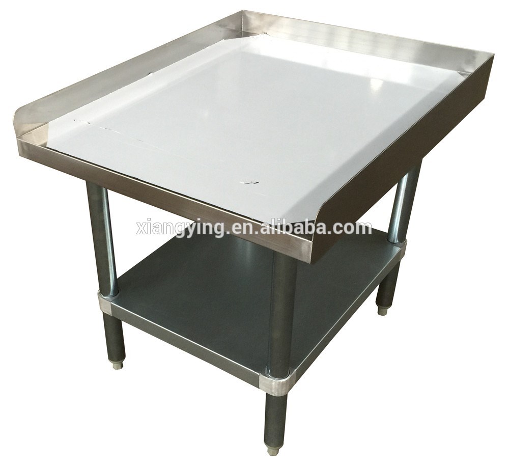 NSF Approval Popular Design 2 Tiers Stainless Steel Equipment Stand with Backsplash for Commercial Kitchen or Restaurant