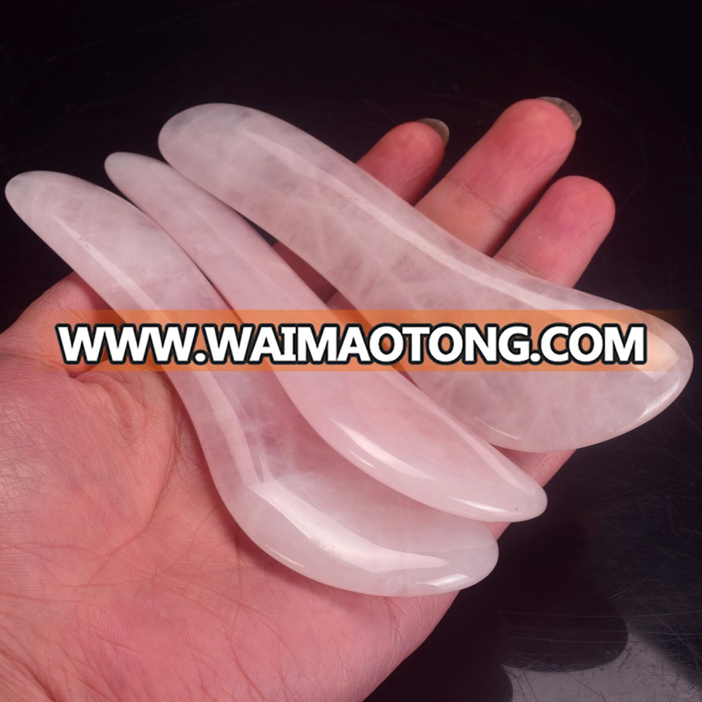 Natural Rose quartz Gua Sha Massage Board for Body