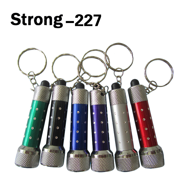 On Off 3 led flashlight keychain made in Zhejiang