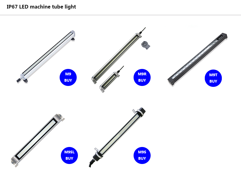 ONN M9PIP67 DC24V LED machine work light aluminum + glass