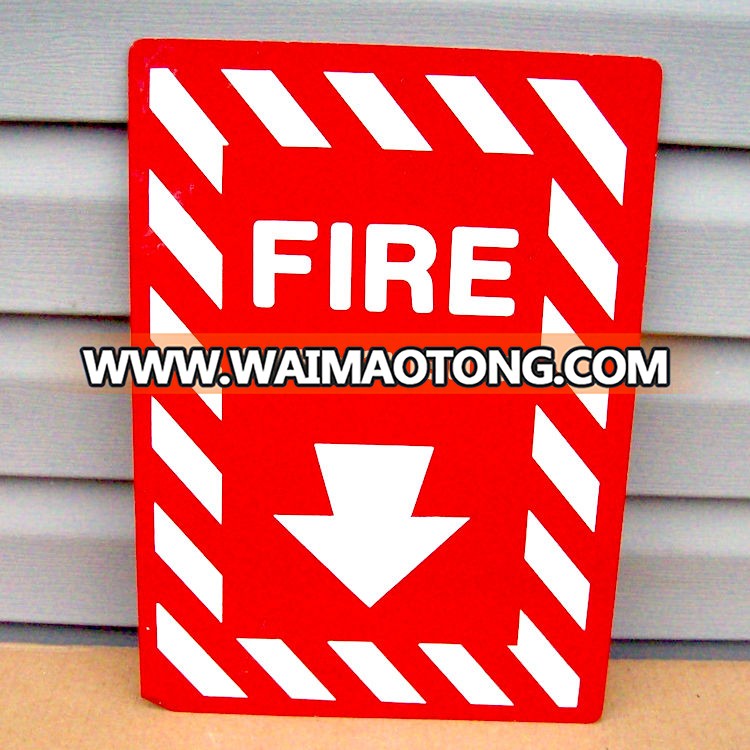 Custom Fire Exit Arrow Sign Warning  Plate