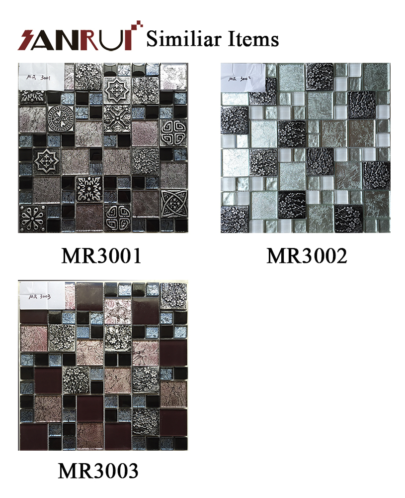 Resin Mix Glass Mosaic Flower Design Mosaic Tile For Interior Decoration allibaba com