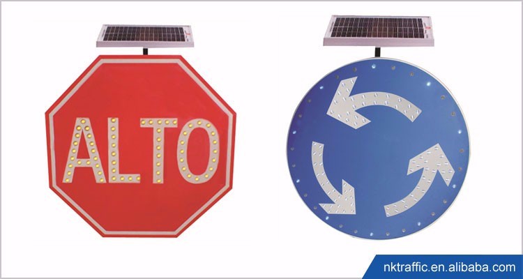 police warning handhold stop-slow led signs