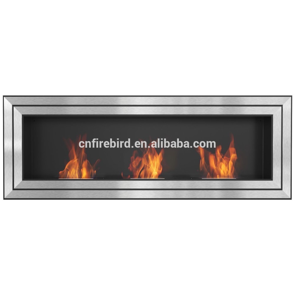 Bio ethanol fireplace wall mounted FD160 with 3pcs stainless steel burners