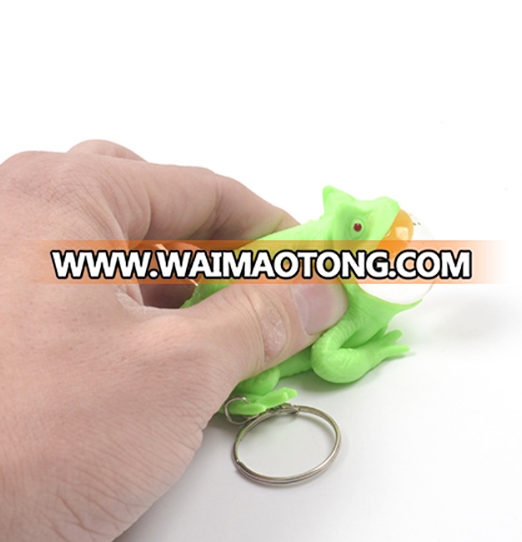 Squeeze Frog Stress Ball squeeze egg throwing with key ring relief