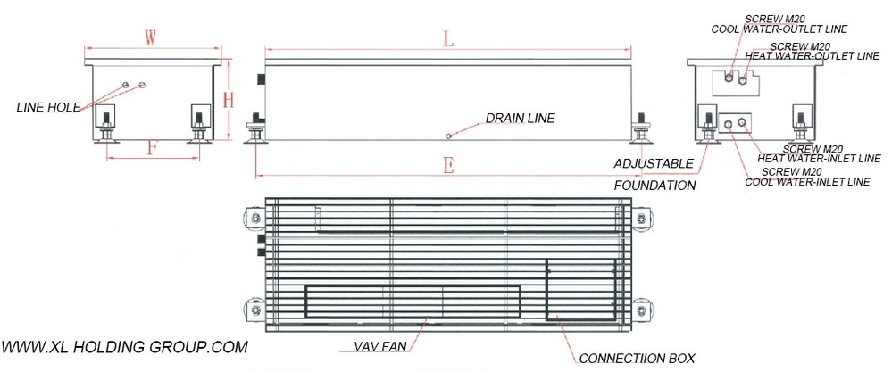 easy installation electric fan coil units	made in China