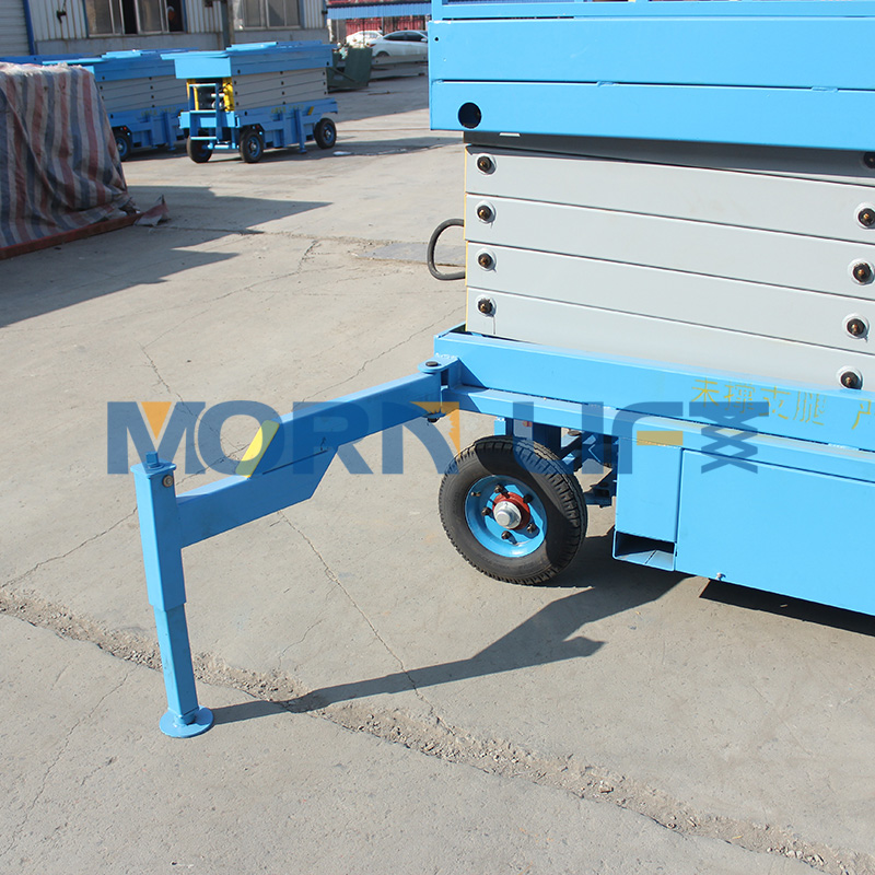 Manual movable mobile electric scissor lift 10m 500kg