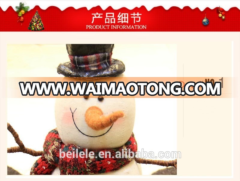 hot linen Christmas snowman doll decoration gift for Christmas