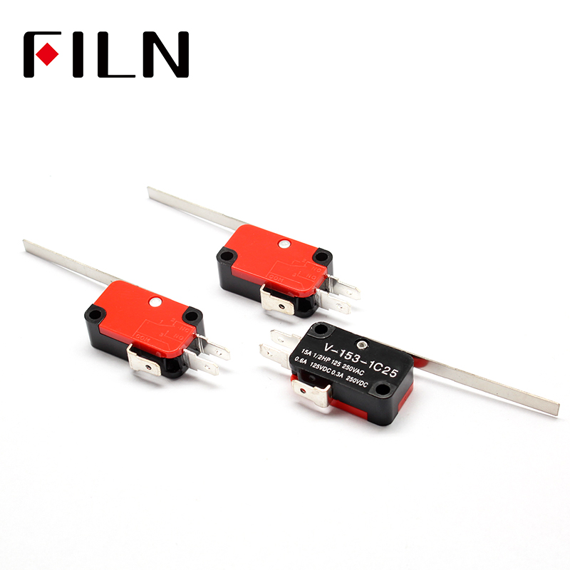 V-153-1C25 Limit Switches Long Straight Hinge Lever Type SPDT Micro Switch Mayitr For Electronic Measuring Appliance