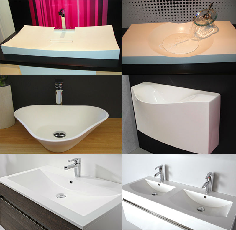 luxury acrylic resin basin wash sink