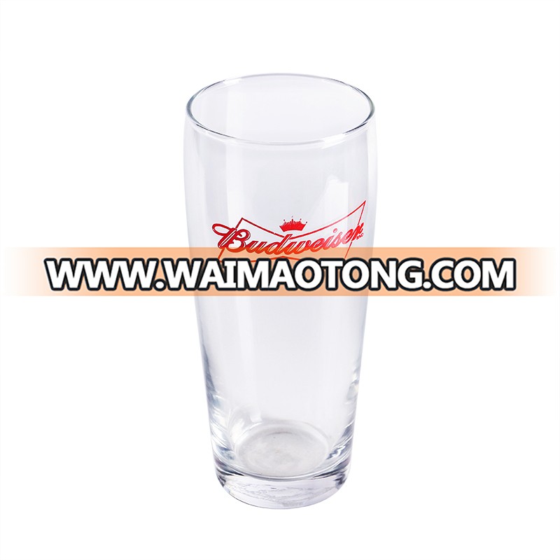 Large Capacity Custom  Logo Beer Mug Glass Cup