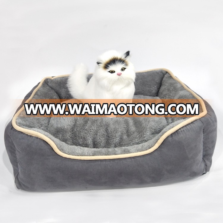 Luxury Square Cat Bedding Accessory Warm Dog Beds Sofa Large Pet Bed