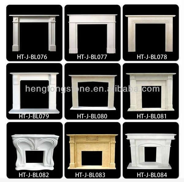 Quyang Factory Marble Fireplace Mantel Sculpture For sale