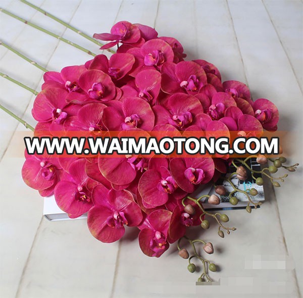 Wholesale 9 heads artificial phalaenopsis flower