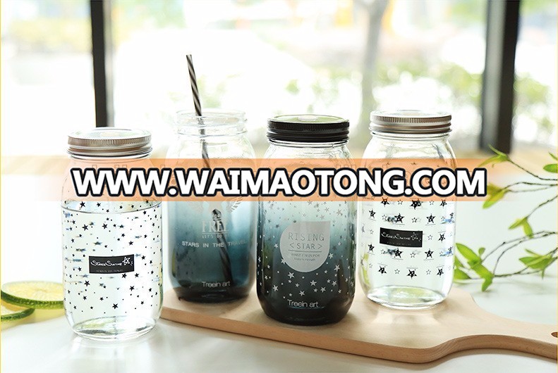 DAILY 24oz/22oz/750ml Round Mason jar Without Handle