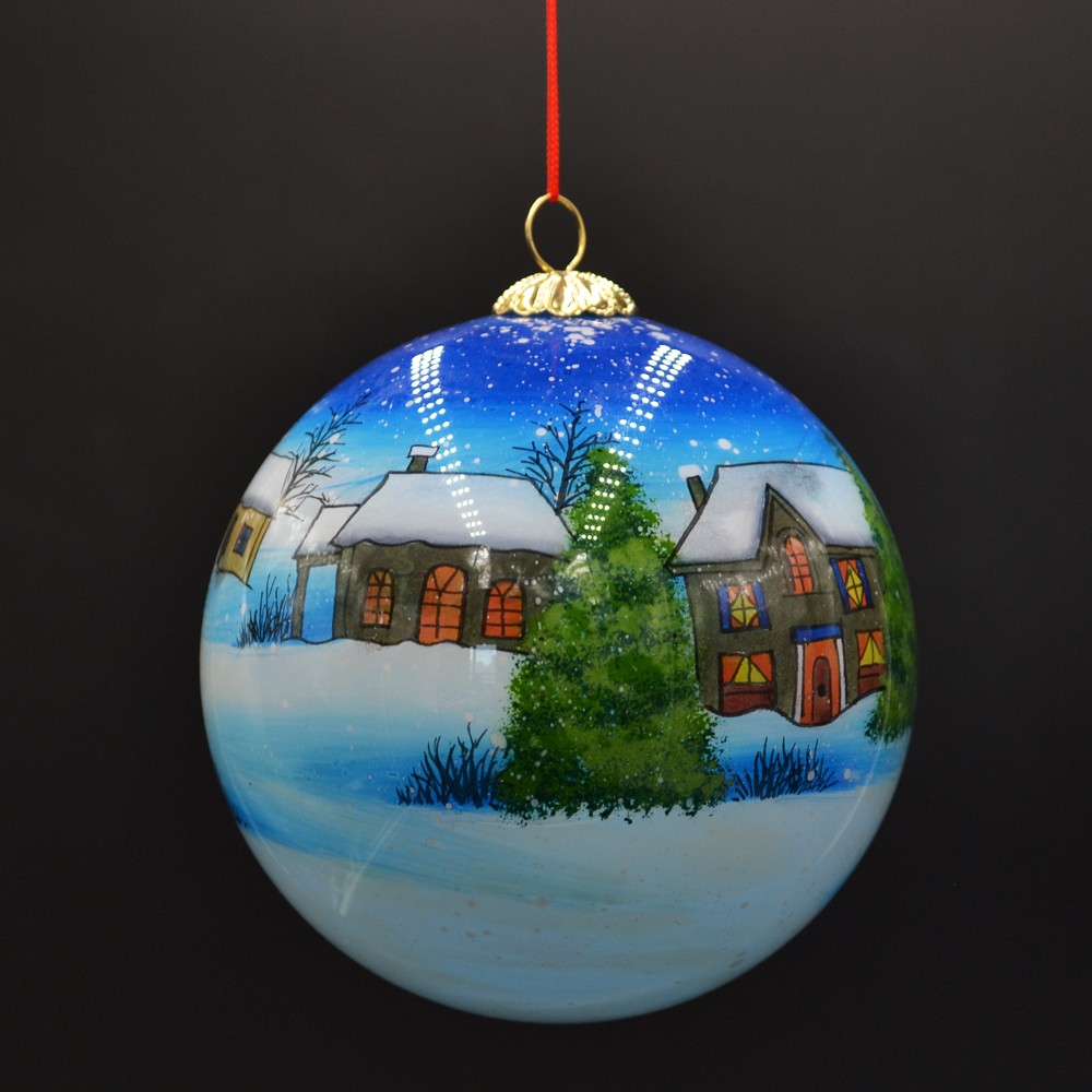 personalized inside painting glass bauble for Christmas tree as well as home decoration