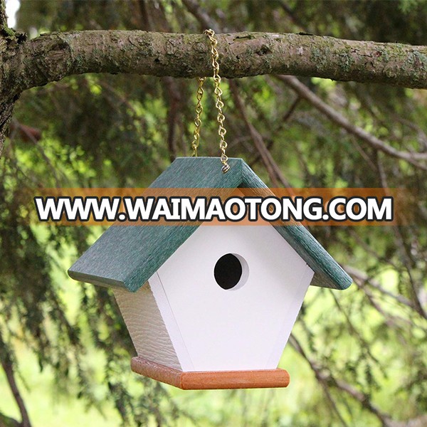 Solid Wood Handmade Unique and Colorful Hanging Bird Houses