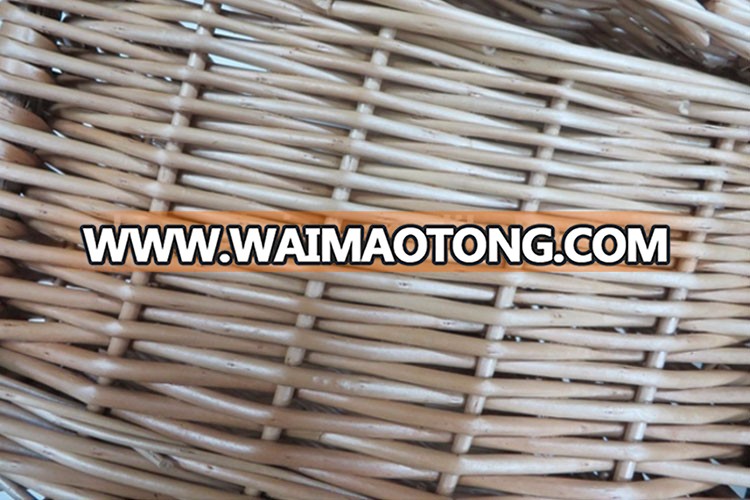 Wholesale premium handmade natural rectangular empty wicker traditional gift hamper basket with lid