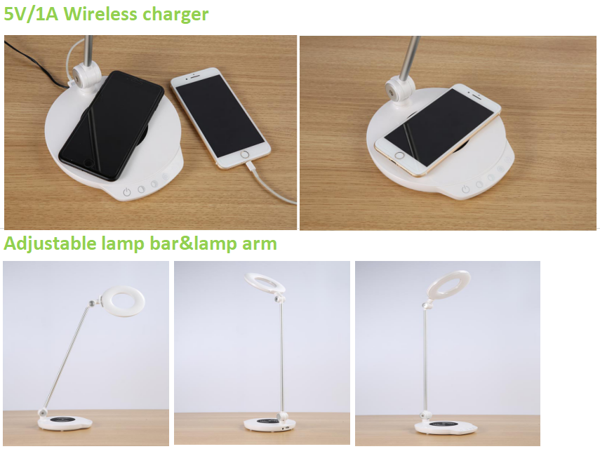 Table Lamp with USB Led Study Table Lamp Touch Switch Dimmable Reading Lamps